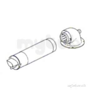 Potterton Boiler Spares -  Potterton Baxi 236921 Kit Flue Terminal