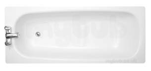 Roca Metal Steel Baths -  Roca Contesa Eco 170 X 70 Two Tap Holes No/as Wh