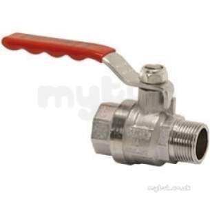 Pegler General Commercial Valves -  Pegler Pb500mf Bspp Brs Ball Vlv Red 10