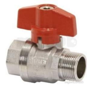 Pegler General Commercial Valves -  Pegler Pb500mft Bspp Brs Ball Vlv Red 10