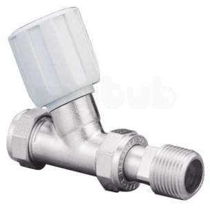 Terrier and Belmont Radiator Valves -  Pegler Yorkshire Terrier 368 368 Male Iron Straight White Chrome 15x0.5 Inch 1 Pack