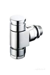 Pegler TRVs -  Pegler Ultra Modern Wh And Ls 15mm Angle Cp