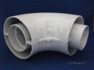 Baxi Boiler Spares -  Baxi 247752 Flue Bend 90 Deg