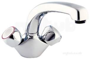 Deva Brassware -  Deva Dcm104 Mono Sink Mixer C/w Metal Head