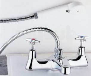Deva Brassware -  Deva X Top Bath/shower Mixer Inc Kit Cp