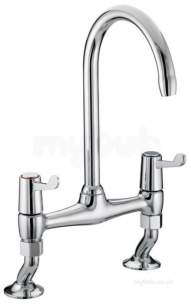 Bristan Brassware -  Value Lever Bridge Deck Sink Mixer Cp