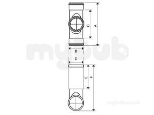 Wavin Inspection Chambers -  Wavin R-200 Ic E-base-straight Bk 110 24ne300