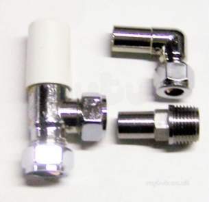 Myson Manual Radiator Valves -  Myson Matchmaster 10mm 90d Wh Chrome Plated Cmp Ppv