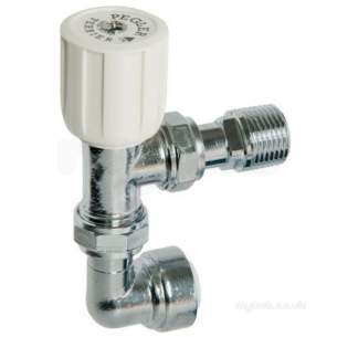 Terrier and Belmont Radiator Valves -  Pegler Yorkshire Terrier 367 367 Push-fit Elbow Angle White Chrome Plated 15x0.5 Inch