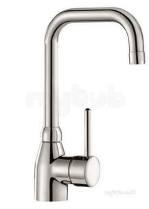 Delabie Basin Mixers -  Delabie Basin Mixer With Swivel Spout H200 L150mm No Waste