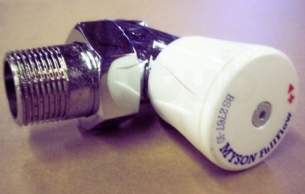 Myson Manual Radiator Valves -  Myson Fullflow 22mm W/h Angle Valve Cp