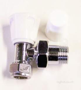 Wasp 10 Radiator Valves -  Wasp Ten 15mm Angle Wh Valve Chrome P