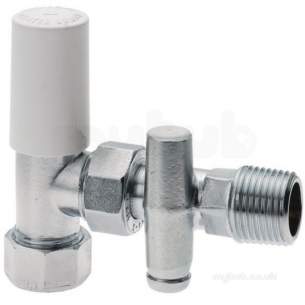 Plumb Center Radiator Valves -  Cb 15mm Dls Rad Valve C/w Do Chrome Plated 643008