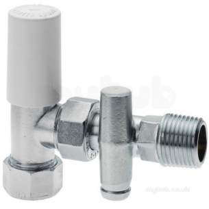 Plumb Center Radiator Valves -  Cb 10mm Dls Rad Valve C/w Do Chrome Plated 643028