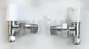 Wasp 10 Radiator Valves -  Wasp Ten 15mm Angle Wh Valve Chrome P