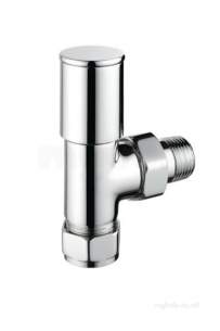 Pegler TRVs -  Pegler Modern Wh And Ls 15mm Angle Cp