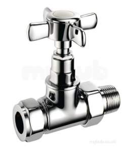 Pegler TRVs -  Pegler Trad Xt Str Rad Valve Pk 15/1/2 Inch Cp