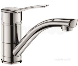 Delabie Basin Mixers -  Delabie Mechanical Basin Mixer With Swivel Spout H95mm Solid Lever