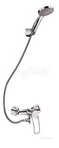 Delabie Brassware -  Delabie Mechanical Shower Mixer Top Outlet Sculpt Lever Offset Sp 2539hyg