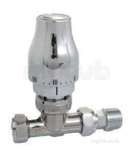 Myson TRVs -  Myson Dec Straight Slimline 15mm Chrome