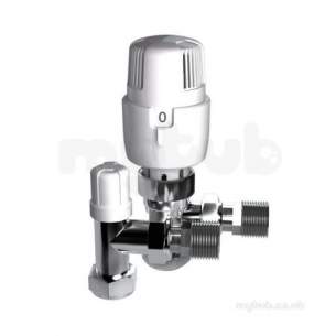 Inta Decorative Radiator Valves -  Inta I-therm 15mm Angled Trv And Ls