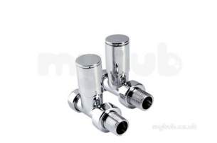 Inta Decorative Radiator Valves -  Inta 15mm Straight Radiator Valves Pair