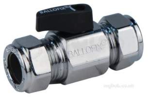 Broen Ballofix Valves -  Ballofix 3381 Zp 15mm Cxc Valve Chrome