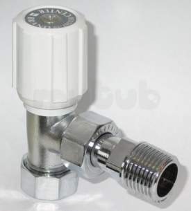Plumb Center Radiator Valves -  Cb 8mm Angle Wh/ls Rad Valve Chrome Plated 643017