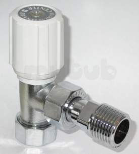 Plumb Center Radiator Valves -  Cb 8mm Angle Wh/ls Rad Valve Chrome Plated 643017