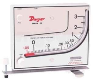 Dwyer Instruments Magnehelic Gauges -  Dwyer 25 Plastic Manometer Range 0-3 Inch Wg