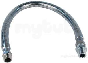 Armoured Flexible Gas Hose -  Gce 1/2inch 600mm Flexible Gas Hose