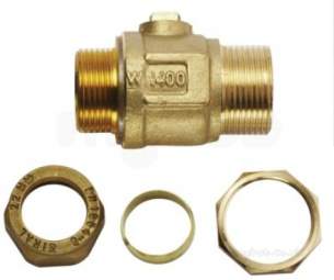 Worcester Bosch Boiler Spares -  Worcester 87161424360 22mm Bulkhead Valve