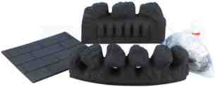 Valor Gas Fire Spares -  Valor 0570079 Front Coal Halves Set
