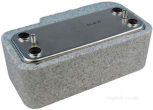 Vokera Boiler Spares -  Vokera 10023482 Dhw Heat Exchanger