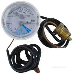 Sime Boiler Spares -  Sime 6217003 Temp And Pressure Gauge