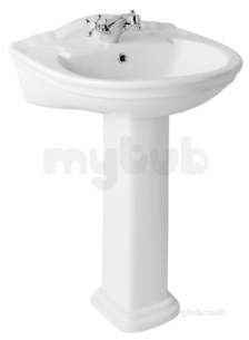 Eastbrook Sanitary Ware -  Eastbrook Tamarind 560 Basin One Tap Hole Wh