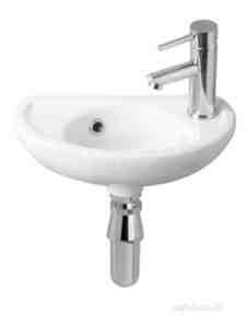 Eastbrook Sanitary Ware -  Eastbrook Ferarra Basin 400 One Tap Hole Wh