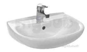 Eastbrook Sanitary Ware -  27.0401 Kompact Basin 457mm One Tap Hole White