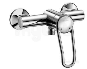 Delabie Brassware -  Delabie Auto Drain Shower Kit W. Securitouch Mixer 2739ep Offset Sp 2739eps