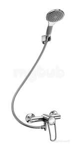 Delabie Brassware -  Delabie Auto Drain Shower Kit W. Securitouch Mixer 2739ep Offset Sp 2739shyg
