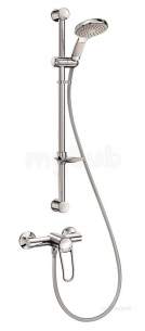 Delabie Brassware -  Delabie Auto Drain Shower Kit W. Securitouch Mixer 2739ep Offset Sp 2739skit