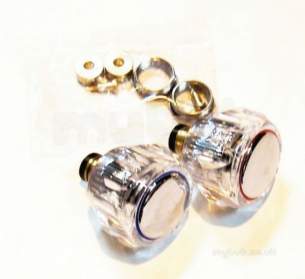 Plumb Center Tap Restorers -  Center Brand Tc58050 Acrylic Restorer 13 Mm Acrylic Knob Handle Set