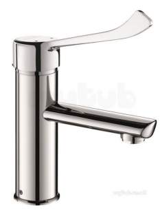 Delabie Basin Mixers -  Delabie Bioclip Ep Basin Mix H85mm No Waste Long Lever