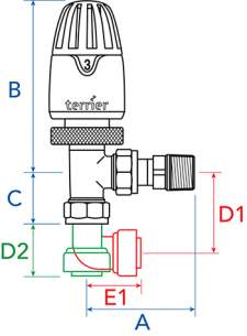 Pegler TRVs -  Pegler Yorkshire Pegler Terrier Ii 10mm Trv Cp