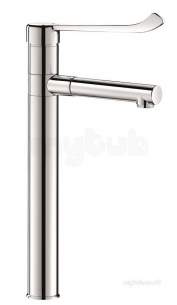 Delabie Brassware -  Delabie Mixer With Bioclip Swivel Spout H300 Plus 2 St Steel Spouts