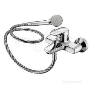 Ideal Standard Brassware -  Ideal Standard B9490aa Chrome Ceramix Blue Single Lever Bath Shower Mixer Hp Systems