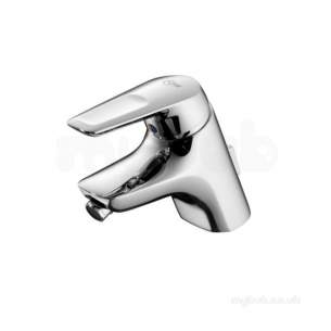 Ideal Standard Brassware -  Ideal Standard A5656aa Chrome Ceramix Blue Single Handle Bidet Mixer With Pop Up Waste