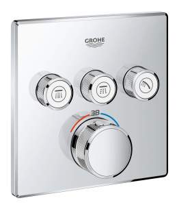 Grohe Shower Valves -  Grohtherm Smartcontrol Stat Concealed 3 Valves 29126000