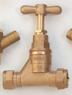 Compression Stop Cocks -  Midbras 15mm Cxc Brass Stopcock Bs1010