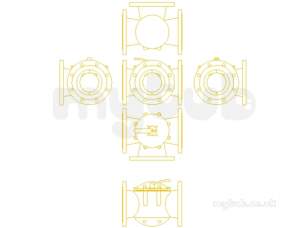 Danfoss Motorised Control Valves -  Danfoss Hfe3 Pn6 Rotary Ctrl Valve 6 065z043700
